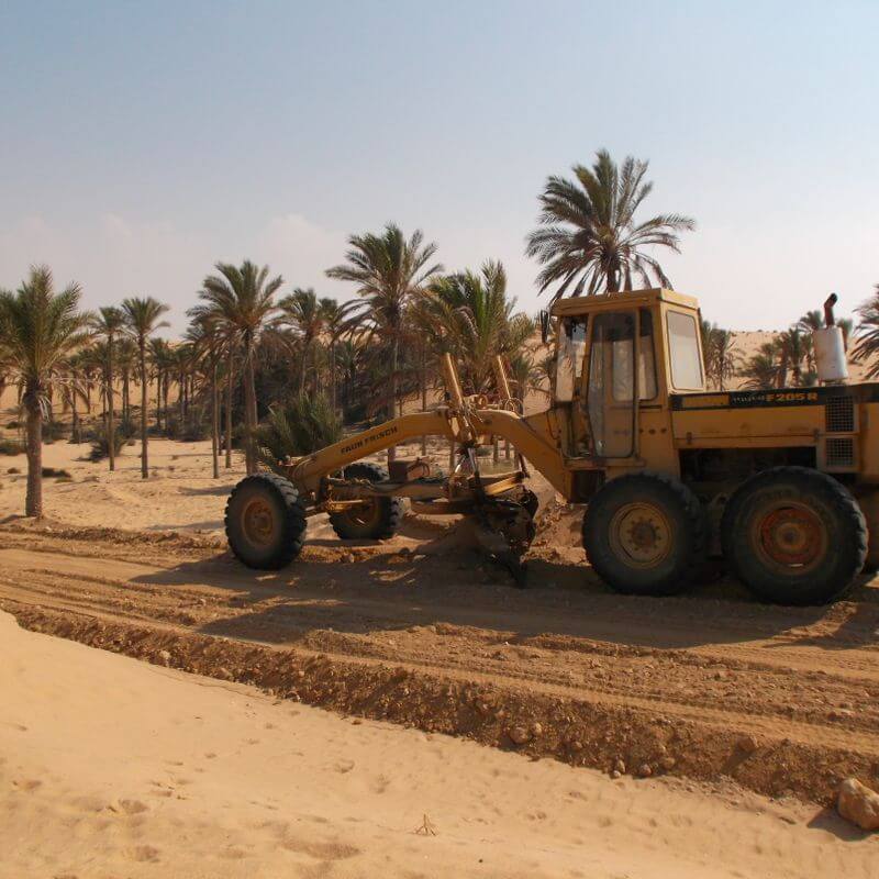 Heraa constructions Reclamation of six thousand acres in the city of Bir al-Abd project